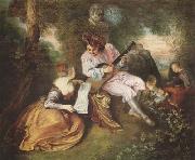 Jean-Antoine Watteau Scale of Love (mk08) France oil painting artist